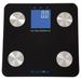 Digital Scale for Body Weight - Battery-Operated Bathroom Accessory with Large LCD Display by Bluestone (Black)