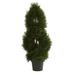 Double Pond Cypress Spiral Artificial Topiary Tree UV Resistant (Indoor/Outdoor)