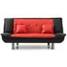 LYKE Home Two Tone Red/Black Sofabed