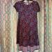 Lularoe Dresses | Euc Sz Xxs Lularoe Carly-Multicolor W/Shirt Pocket | Color: Red | Size: Xxs