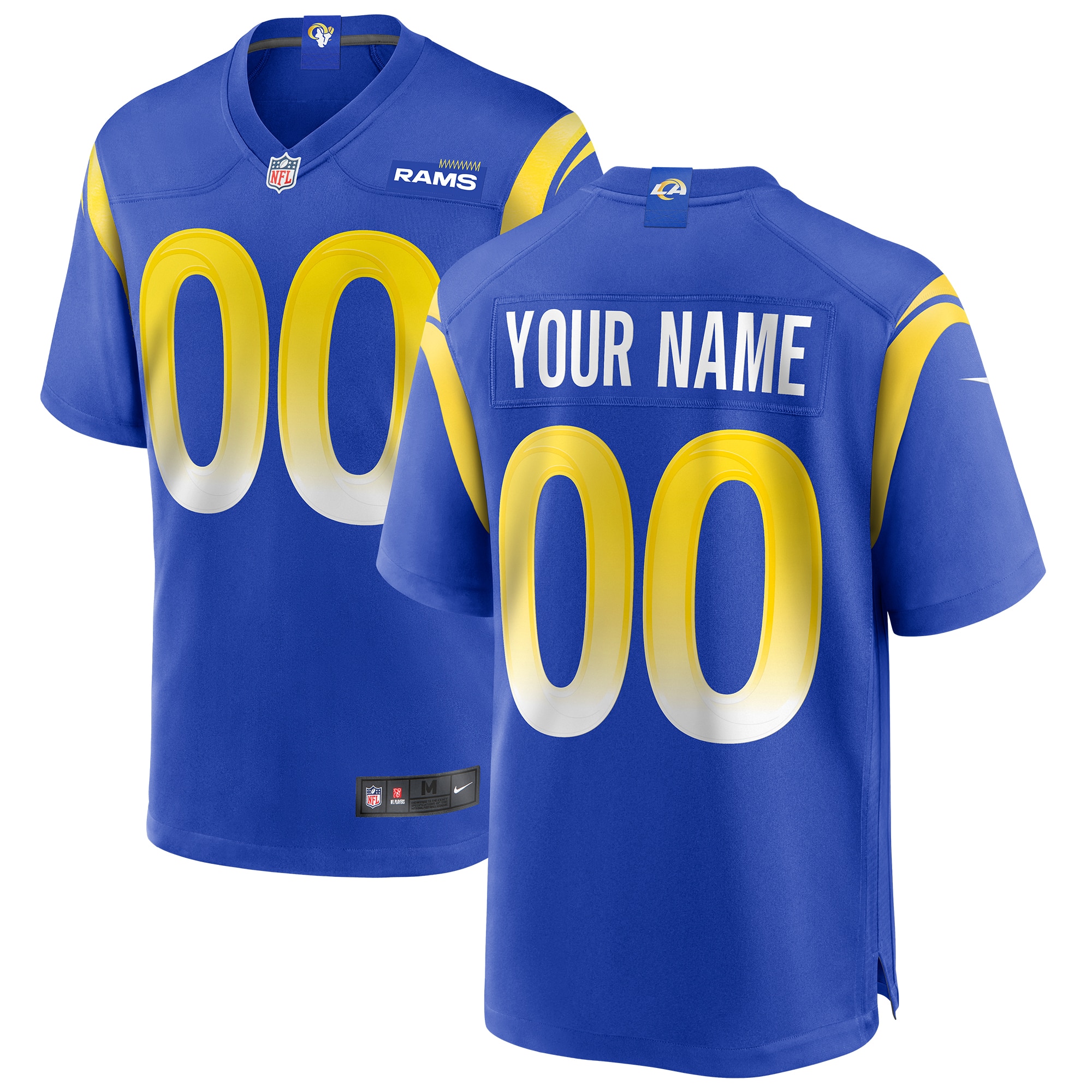 Los Angeles Rams Nike Game Heimtrikot - königsBlau - Personalisiert - Jugendliche Image