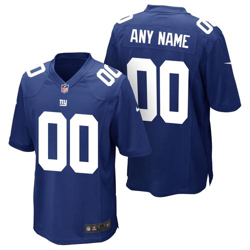 New York Giants Nike Game Trikot - Rush Blue - Personalisiert - Herren