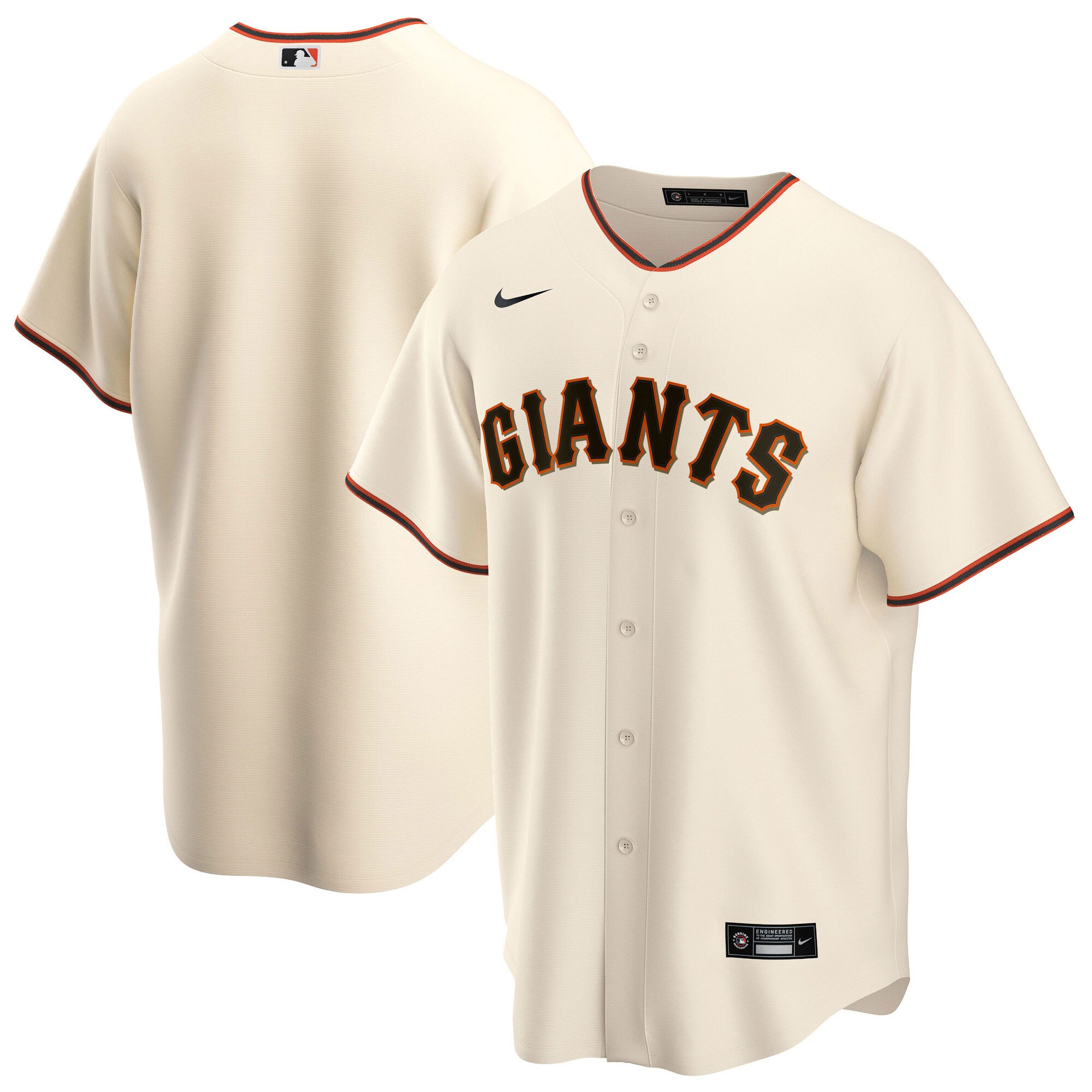 San Francisco Giants Nike Offizielles Replica-Heimtrikot – Herren Image
