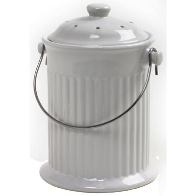 Norpro 93 1 Gallon White Compost Keeper Crock