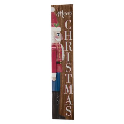 Glitzhome Thanksgiving Wooden Scarecrow Porch Sign Decor