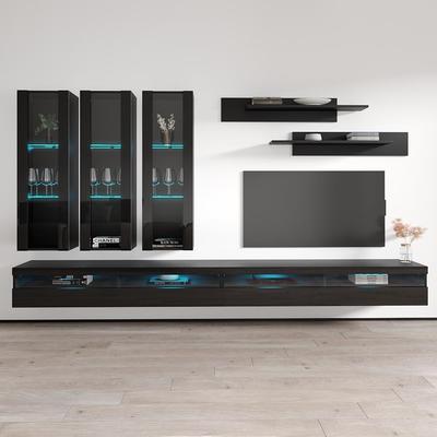 Fly E3 35TV Wall Mounted Floating Modern Entertainment Center