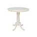 International Concepts 36" Round Counter Height Extension Table with 12" Leaf - Unfinished