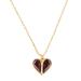 Kate Spade Jewelry | Kate Spade Rock Solid Stone Heart Pendant Necklace | Color: Gold/Red | Size: Os