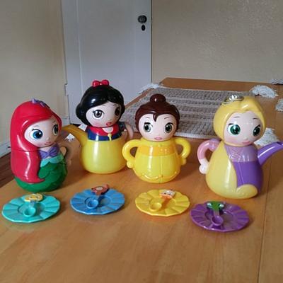 Disney Toys | Disney Princess Q Tea Set | Color: Red/Yellow | Size: Osbb