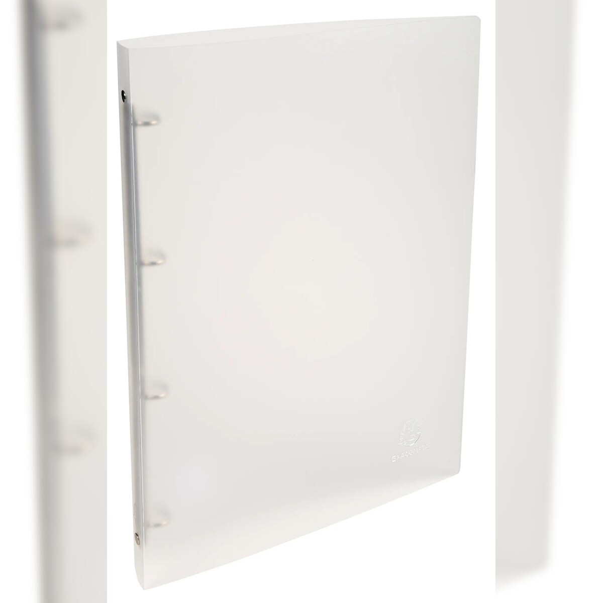 Exacompta 51160E 25x Ringbuch aus PP 500µ mit 4 Ringen 15mm, Rücken 20mm, Chromaline, 32x25cm für DIN A4 - Transparent Image