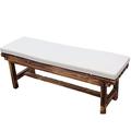 Waterproof Garden Bench Cushion 100cm with 40D High Density Sponge 2/3 Seater Bench Seat Cushion Pad 120cm for Patio Furniture Swing Chair (Beige,180*40*5cm)