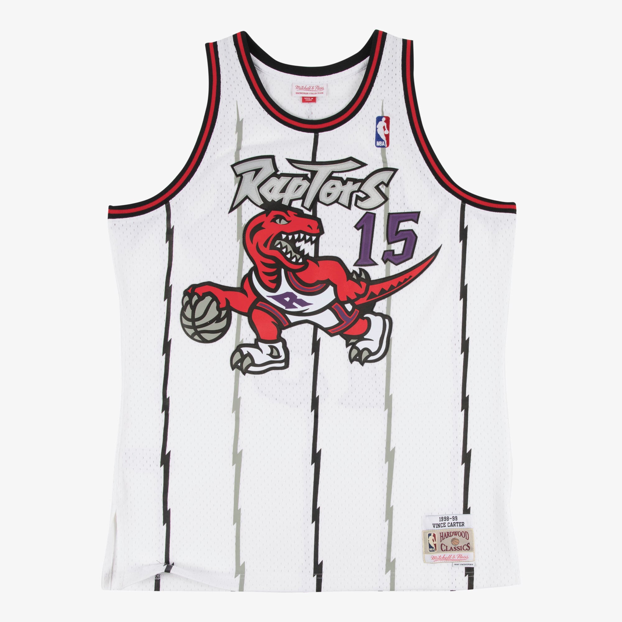 Vince Carter Toronto Raptors 1998-99 Mitchell & Ness Swingman Heimtrikot – Weiß