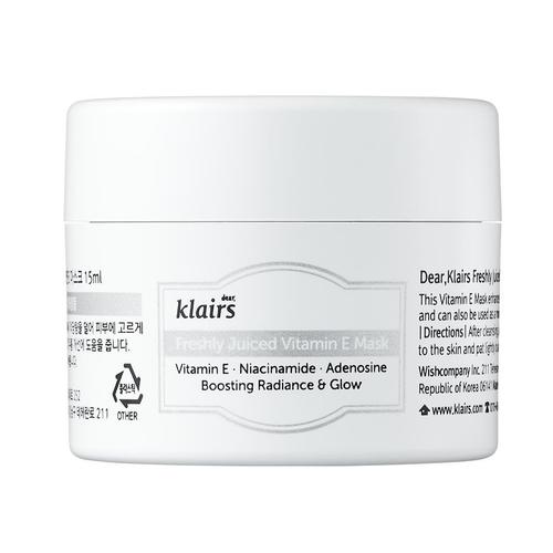 Dear Klairs - Dear Klairs Freshly Juiced Vitamin E Mask Glow Masken 90 ml