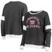 Women's Gray/White Oklahoma Sooners Worth the Hype Color-Blocked Tri-Blend Long Sleeve T-Shirt