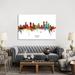 East Urban Home Denver Colorado Skyline by Michael Tompsett - Wrapped Canvas Painting Metal | 40 H x 60 W x 1.5 D in | Wayfair