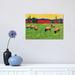 East Urban Home Grazing Sheep by Patty Baker - Wrapped Canvas Painting Canvas | 12 H x 18 W x 1.5 D in | Wayfair C1C7C02D53284D78B6F03B0BEB39893F