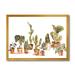 East Urban Home Indoor House Plants Urban Jungle I - Painting on Canvas Metal in Brown/Green/White | 16 H x 32 W x 1 D in | Wayfair