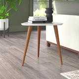 Wade Logan® Michaelson End Table Wood in White | 20 H x 20.07 W x 18.89 D in | Wayfair 6087874D7FAD4013A54265BED8A30D90