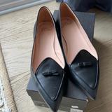 J. Crew Shoes | J. Crew Black Pointed Loafers | Color: Black | Size: 6.5