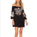 Free People Dresses | Free People Fleur Du Jour Shift Dress | Color: Black | Size: M