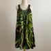 Zara Dresses | Gorgeous Zara Beaded Front Satin Shift Dress | Color: Brown/Green | Size: S