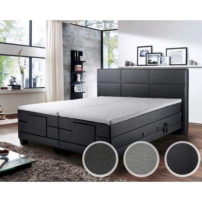 Winkle »Doris« Boxspringbett Bettkasten / 160x200 cm / ohne Matratzen / Stoff Anthrazit 9549 Image