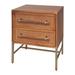 Hopper Studio Sophia Acacia Wood 2-Drawer Nightstand