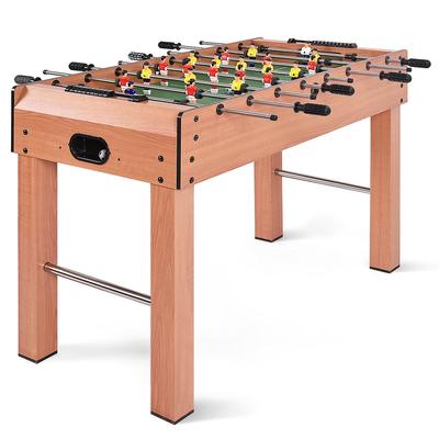 Costway 48'' Foosball Table Competition Game Soccer Arcade Sized - 48'' x 24'' x 31''(L x W x H)