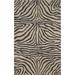 "Liora Manne Ravella Zebra Indoor/Outdoor Rug Black 7'6""x9'6"" - Trans Ocean RVL71203348"