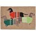 "Liora Manne Frontporch Holiday Hounds Indoor/Outdoor Rug Neutral 20""x30"" - Trans Ocean FTP12156612"