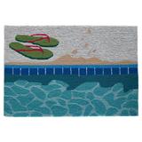 "Liora Manne Frontporch Poolside Indoor/Outdoor Rug Water 24""x36"" - Trans Ocean FTP23445003"