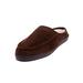 Wide Width Men's Microsuede Clog Slippers by KingSize in Brown (Size 16 W)