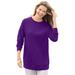 Plus Size Women's Fleece Sweatshirt by Woman Within in Radiant Purple (Size 3X)