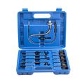 MOVKZACV 13Pcs/Set Aluminum Alloy Oil Fill Adapter Transmission Fluid Oil Refilling Refill Connector Tool Kit