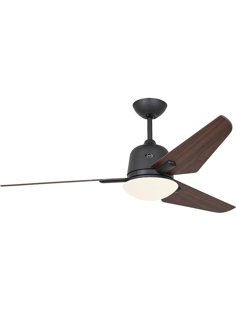 Eco Aviatos 132, Ventilatore antracite e noce con Luce, CasaFan Image