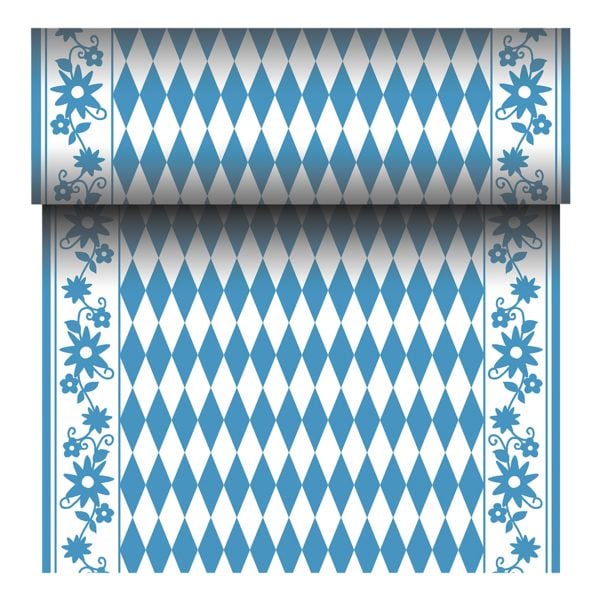 "Papstar Tischläufer auf Rolle "Bayrisch Blau" - 24 m x 40 cm blau, 40 cm" Image