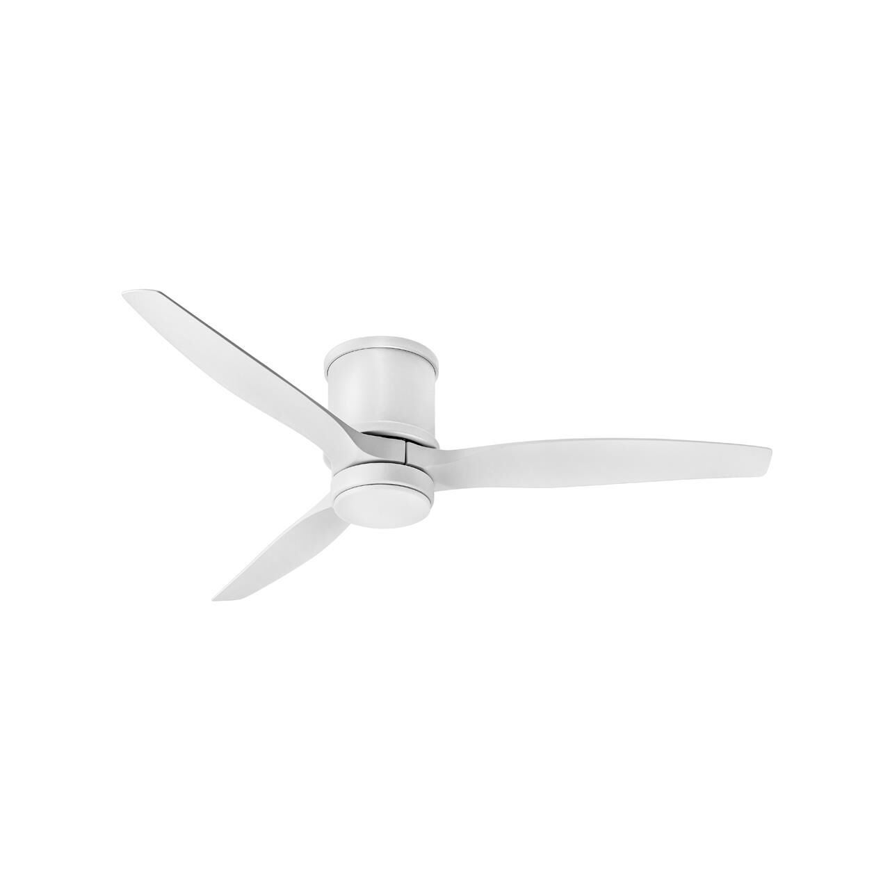 Hinkley Lighting Hover 52 Inch Flush Mount Fan with Light Kit - 900852FMW-LWD