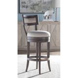 Artistica Home Cohesion Aperitif Swivel Bar Stool Wood/Upholstered in Brown | 44 H x 20 W x 22 D in | Wayfair 2000-896-39-01