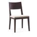 Brayden Studio® Beene Solid Wood Side Chair Wood/Upholstered in Brown | 34 H x 19.25 W x 21.5 D in | Wayfair BYST6027 42065293