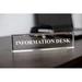 Designs ByLITA Information Desk 2" X 8" Black Acrylic - Office Desk Accessories Décor Acrylic | 1 H x 2 W x 8 D in | Wayfair CRYLDS1-DNTGT-ACR8