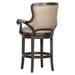 Fairfield Chair Spritzer Swivel Stool Wood/Upholstered in Indigo/Brown | 43 H x 25.75 W x 27.75 D in | Wayfair 2008-C6_9177 Amethyst_Walnut