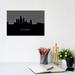 East Urban Home Des Moines Iowa Skyline by Michael Tompsett - Wrapped Canvas Graphic Art Print Canvas | 8 H x 12 W x 0.75 D in | Wayfair