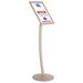 MT Displays M&t Displays Curved Menu Board, Pedestal Sign Holder Restaurant Menu Board Floor Standing 8.5x11 Copper Metal | Wayfair UCUMB40517X2000