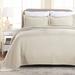 George Oliver Declin 100% Cotton All Season Basket Weave Bedspread/Coverlet Set Cotton Sateen in White | Full Bedspread + 2 Standard Shams | Wayfair