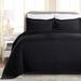 George Oliver Declin 100% Cotton All Season Basket Weave Bedspread/Coverlet Set Cotton Sateen in Black | Twin Bedspread + 1 Standard Sham | Wayfair