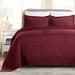 George Oliver Declin 100% Cotton All Season Basket Weave Bedspread/Coverlet Set Cotton Sateen in Red | King Bedspread + 2 King Shams | Wayfair