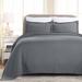 George Oliver Declin 100% Cotton All Season Basket Weave Bedspread/Coverlet Set Cotton Sateen in Gray | Queen Bedspread + 2 Standard Shams | Wayfair