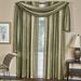 Astoria Grand Velia Striped Sheer Window Scarf Polyester in Green/Blue | Wayfair ASTG1502 27439336