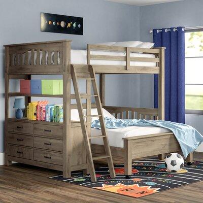 6 Drawer Solid Wood L Shaped Bunk Beds, Wayfair White Twin Bunk Bedside Tables
