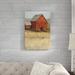 August Grove® Red Barn View II by Timothy O' Toole Painting Print on Canvas Canvas, Wood in Brown/Red | 37.5 H x 25.75 W x 0.75 D in | Wayfair